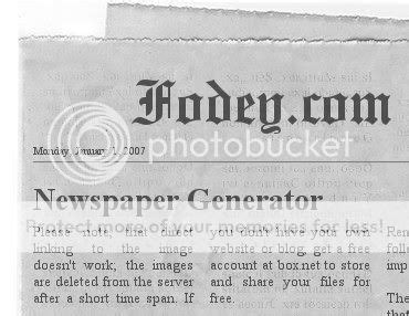 free newspaper clipping generator.